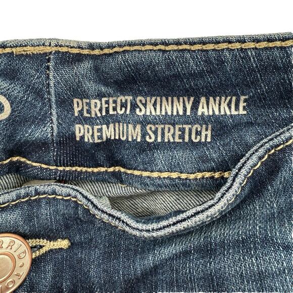Torrid Perfect Skinny Ankle Jeans Women’s 22R Blue Premium Stretch Mid-Rise NWT - Picture 4 of 9